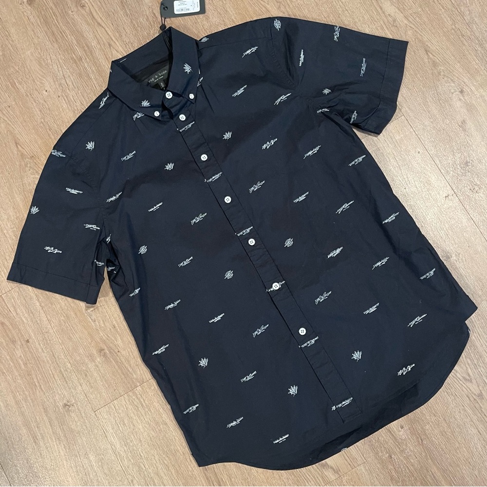 Rag & Bone Logo Smith Shirt size Medium